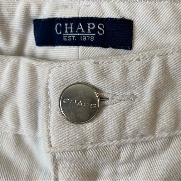 Chaps women’s white denim capri cropped jeans - size 12 - Picture 3 of 13